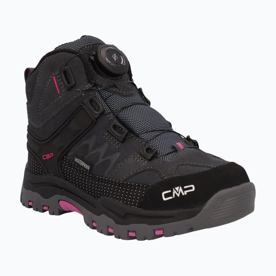 Zdjęcie produktu Buty trekkingowe dziecięce CMP Kiruna Mid Fitgo Fleece Wp antracite / festival Czarny