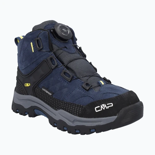 Zdjęcie produktu Buty trekkingowe dziecięce CMP Kiruna Mid Fitgo Fleece Wp blue ink / yellow