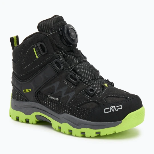 Zdjęcie produktu Buty trekkingowe dziecięce CMP Kiruna Mid Fitgo Fleece Wp piombo/acido Czarny