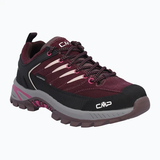 Zdjęcie produktu Buty trekkingowe dziecięce CMP Rigel 2.0 Low Waterproof black berry / amaranto Bordowy