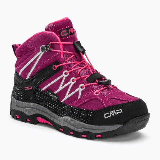 Zdjęcie produktu Buty trekkingowe dziecięce CMP Rigel Mid Wp berry/pink fluo