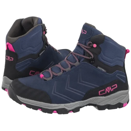 Zdjęcie produktu Buty Trekkingowe Kids Melnick Mid Trekking Shoes Wp 3Q18584J 30MR Blue-Fuxia (CM33-a) CMP