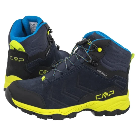Zdjęcie produktu Buty Trekkingowe Kids Milnick Mid Trekking Shoes Wp 3Q18584 01NR B.Blue Lime (CM25-a) CMP