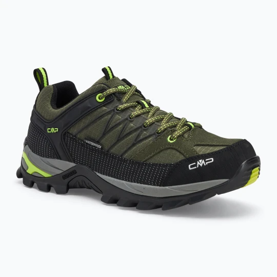 Zdjęcie produktu Buty trekkingowe męskie CMP Rigel Low Wp jungle / yellow fluo Zielony
