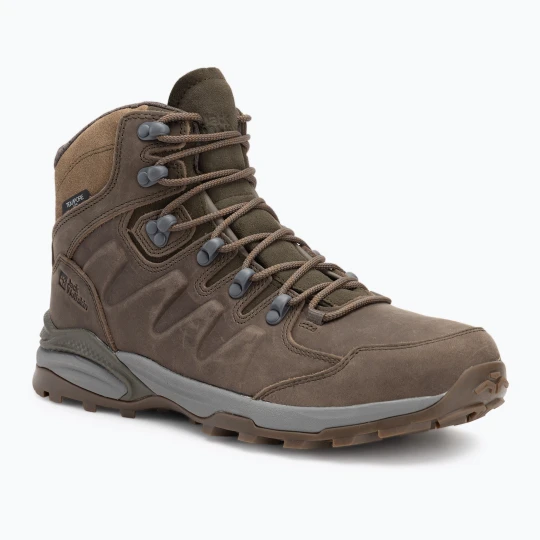 Zdjęcie produktu Buty trekkingowe męskie Jack Wolfskin Refugio Prime Texapore Mid cold coffe Brązowy