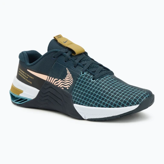 Zdjęcie produktu Buty treningowe męskie Nike Metcon 8 armory navy/obsidian/arctic orange Zielony