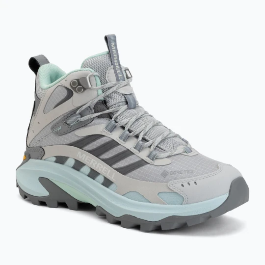 Zdjęcie produktu Buty turystyczne damskie Merrell Moab Speed 2 Mid GTX belize Szary