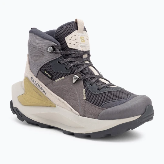 Zdjęcie produktu Buty turystyczne damskie Salomon Elixir Mid GTX nine iron / shark / silver cloud Fioletowy