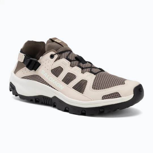 Zdjęcie produktu Buty turystyczne damskie Salomon Techamphibian 5 walnut / tapioca / clearly aqua Beżowy