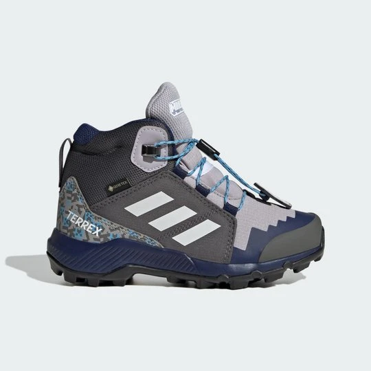 Zdjęcie produktu Buty turystyczne dziecięce do kostki adidas Minecraft Terrex GORE-TEX szary