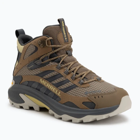 Zdjęcie produktu Buty turystyczne męskie Merrell Moab Speed 2 Mid GTX cairn Srebrny