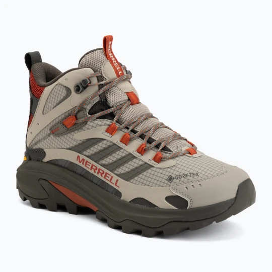 Zdjęcie produktu Buty turystyczne męskie Merrell Moab Speed 2 Mid GTX diorite / ember Beżowy