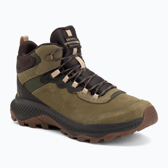 Zdjęcie produktu Buty turystyczne męskie Merrell Speed Strike 2 Leather Mid Khaki Zielony