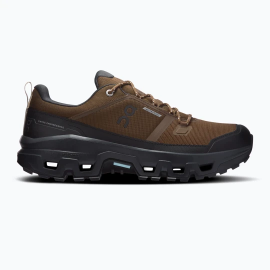 Zdjęcie produktu Buty turystyczne męskie On Cloudrock Low Waterproof earth / black Brązowy