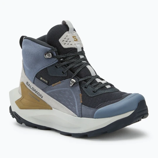Zdjęcie produktu Buty turystyczne męskie Salomon Elixir Mid GTX dark navy / grisaille / gray violet Granatowy