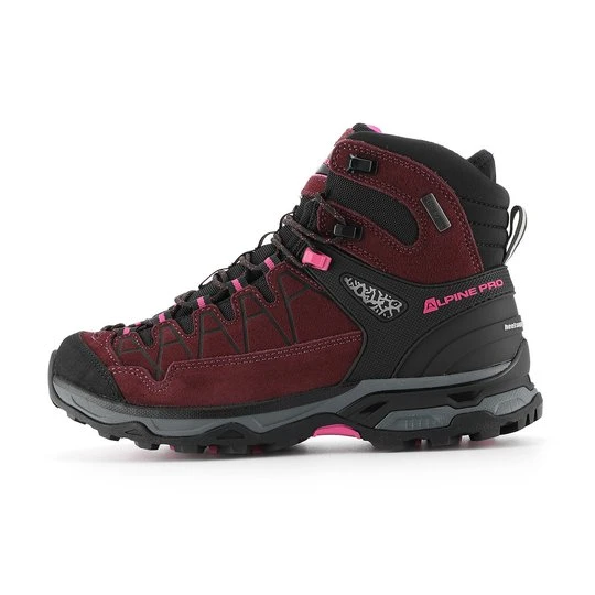Zdjęcie produktu Buty turystyczne skórzane Vete bordowe Alpine Pro