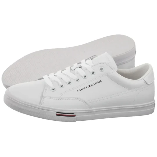 Zdjęcie produktu Buty Vulc Core Rwb Long Lace Lth White FM0FM05814 YBS (TH1493-a) Tommy Hilfiger