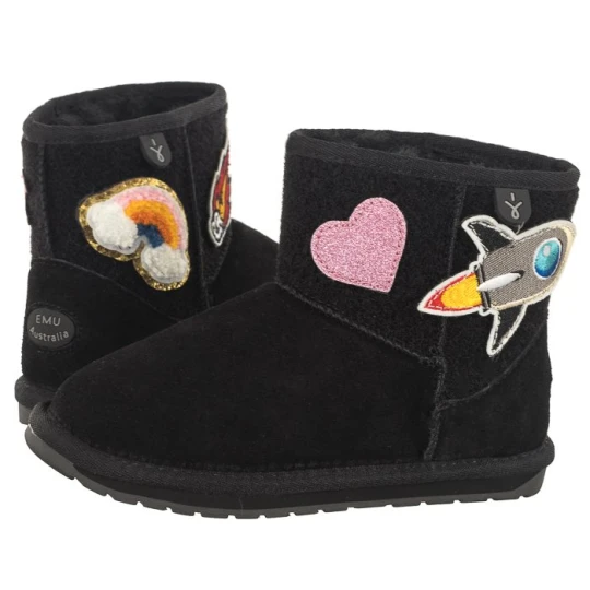 Zdjęcie produktu Buty Wallaby Mini Play WR Black K12748 (EM476-a) EMU Australia