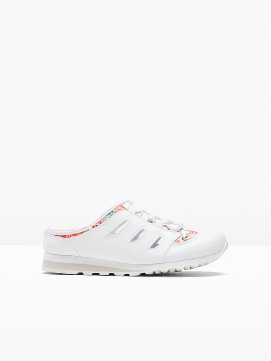 Zdjęcie produktu Buty wsuwane na lekkiej, profilowanej podeszwie BonPrix biały