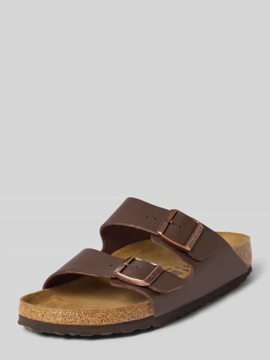 Zdjęcie produktu Buty wsuwane z detal z logo model 'Arizona' Birkenstock Ciemnobrązowy