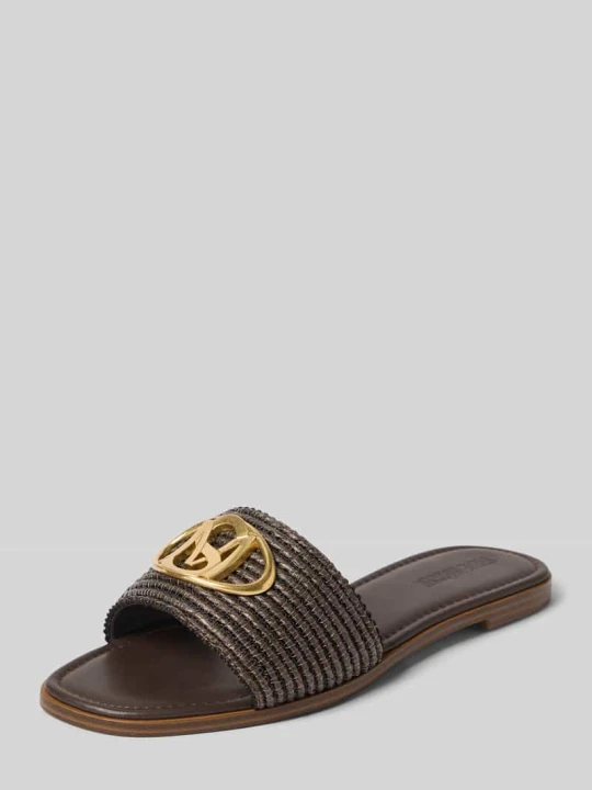 Zdjęcie produktu Buty wsuwane z detal z logo model 'Kora' Steve Madden Ciemnobrązowy