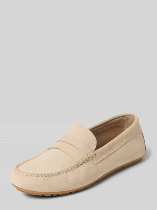 Zdjęcie produktu Buty wsuwane z naturalnej skóry bydlęcej Marc O'Polo Piaskowy