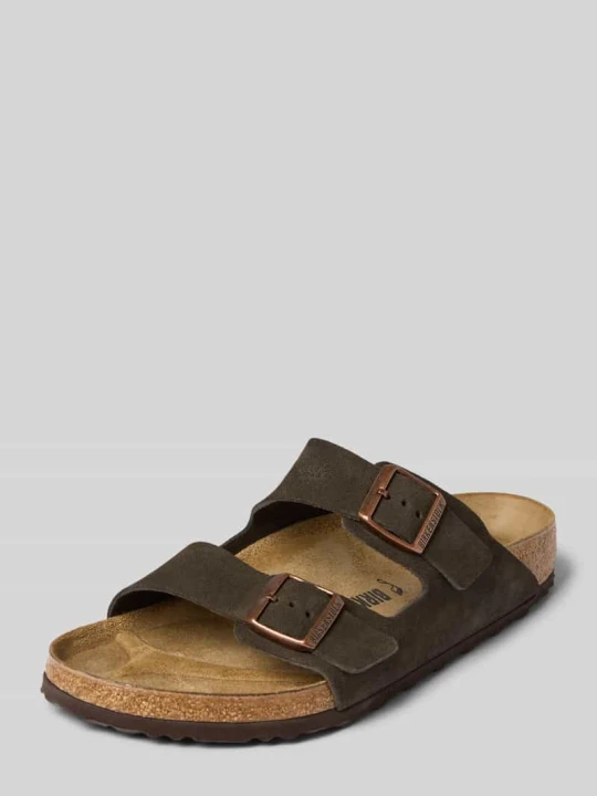 Zdjęcie produktu Buty wsuwane z naturalnej skóry model 'Arizona' Birkenstock Ciemnobrązowy