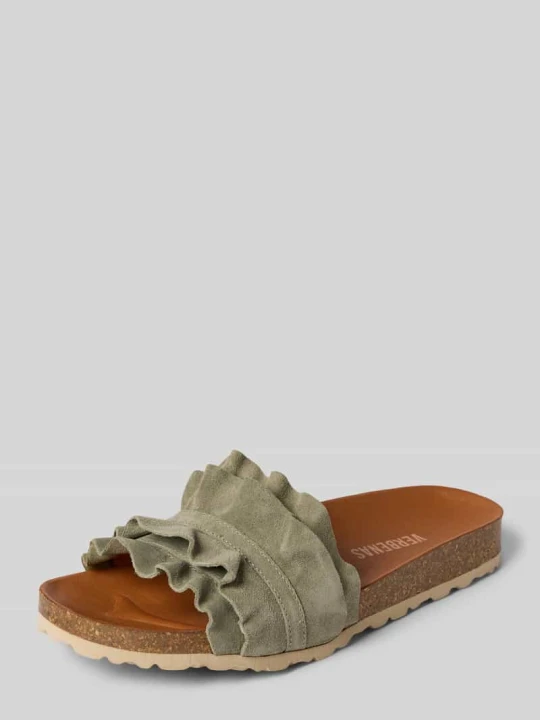 Zdjęcie produktu Buty wsuwane z naturalnej skóry model 'Rocio' Verbenas Khaki
