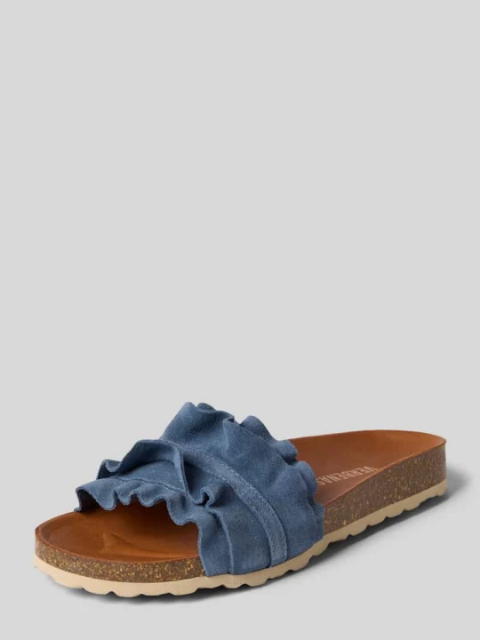 Zdjęcie produktu Buty wsuwane z naturalnej skóry model 'Rocio' Verbenas Błękitny