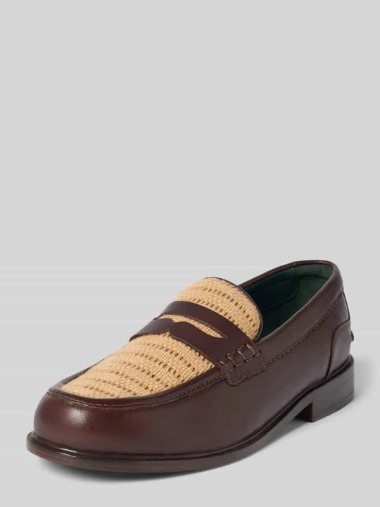 Zdjęcie produktu Buty wsuwane z powlekanej skóry model 'CraftJames' Clarks Ciemnobrązowy