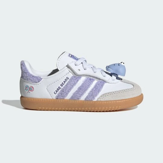 Zdjęcie produktu BUTY Z ELASTYCZNYM SZNUROWANIEM I WYGODNYM ZAPIĘCIEM ADIDAS CARE BEARS SAMBA OG fioletowy