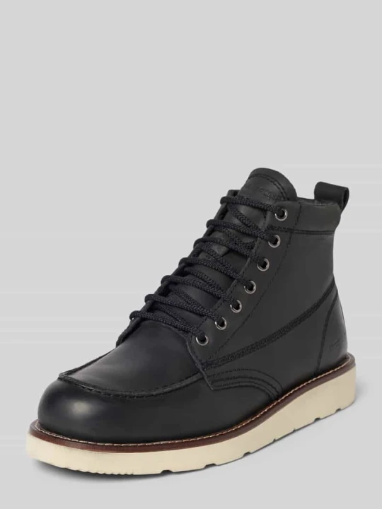 Zdjęcie produktu Buty ze skóry bydlęcej model ‘TORONTO’ Jack&Jones Czarny
