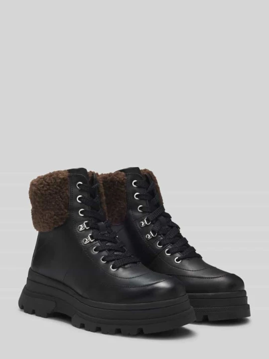 Zdjęcie produktu Buty ze skóry naturalnej model ‘FOSTER’ Boss Czarny