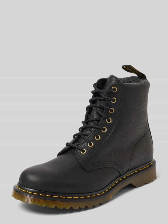 Zdjęcie produktu Buty ze skóry z detalem z logo Dr. Martens Czarny