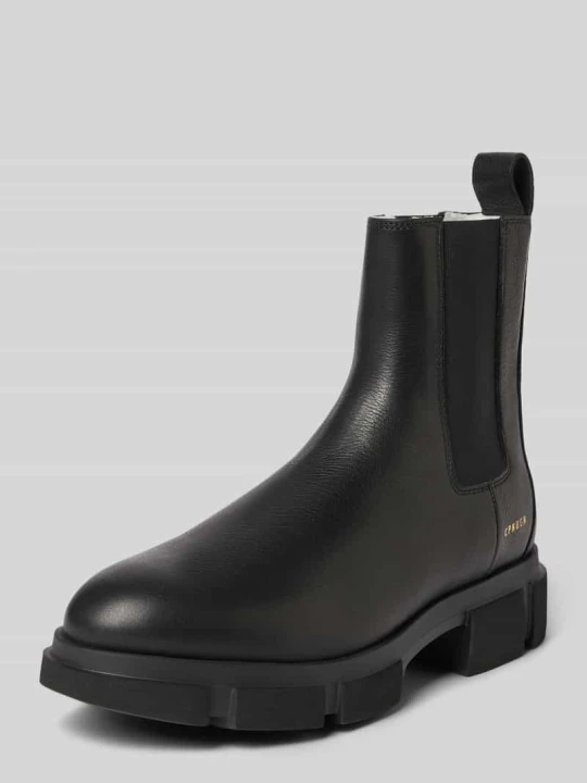 Zdjęcie produktu Buty ze skóry z elastycznymi wstawkami model ‘CPH570’ Copenhagen Czarny