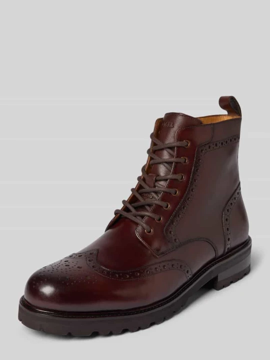 Zdjęcie produktu Buty ze skóry z zamkiem błyskawicznym model ‘Spencer’ Digel Średniobrązowy