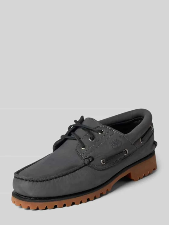 Zdjęcie produktu Buty żeglarskie ze skóry z profilowaną podeszwą Timberland Ciemnoszary