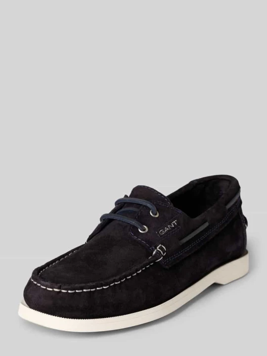Zdjęcie produktu Buty żeglarskie z wyhaftowanym logo model 'Yardport' Gant Granatowy