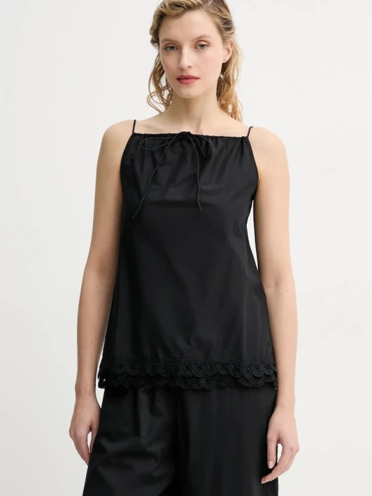 Zdjęcie produktu By Malene Birger bluza bawełniana ELLE czarny
