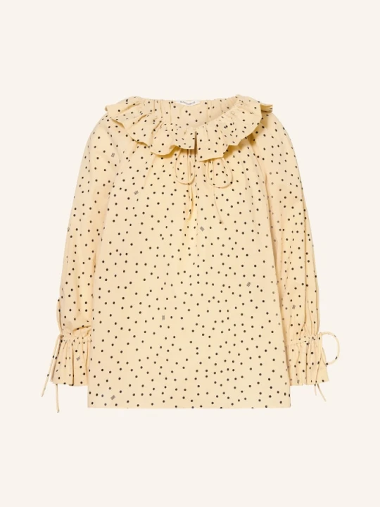 Zdjęcie produktu By Malene Birger Bluzka Dicte Z Falbanami beige