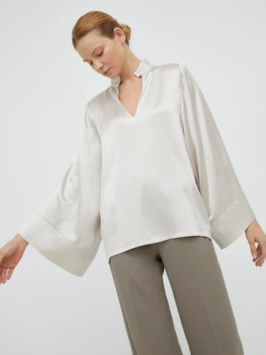 Zdjęcie produktu By Malene Birger bluzka Lomaria beżowy