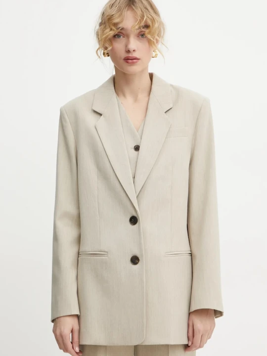 Zdjęcie produktu By Malene Birger marynarka OPHIE beżowy
