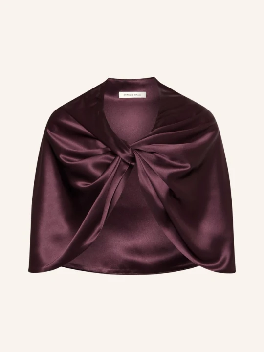 Zdjęcie produktu By Malene Birger Satynowa Peleryna Pinlos lila FIOLETOWY