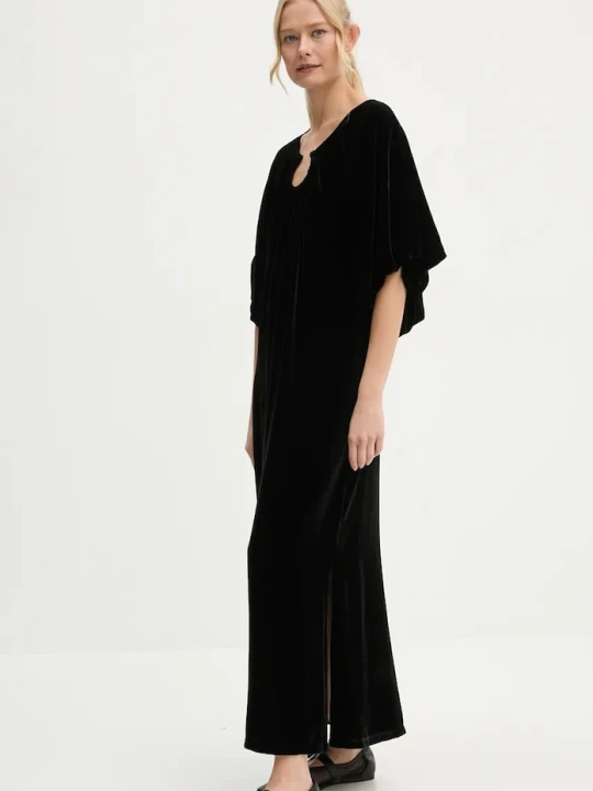 Zdjęcie produktu By Malene Birger sukienka z domieszką jedwabiu ROSAE czarny
