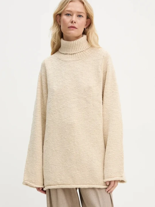 Zdjęcie produktu By Malene Birger sweter wełniany CHARICE beżowy