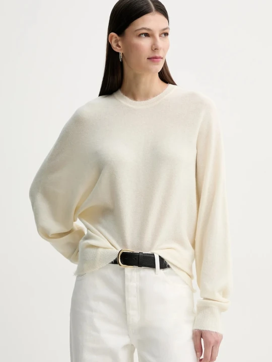 Zdjęcie produktu By Malene Birger sweter wełniany DOAS beżowy