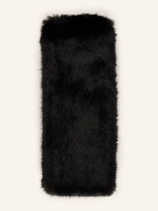 Zdjęcie produktu By Malene Birger Szal Ze Sztucznego Futra Pella schwarz CZARNY