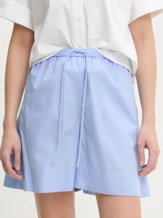 Zdjęcie produktu By Malene Birger szorty bawełniane IFEION niebieski