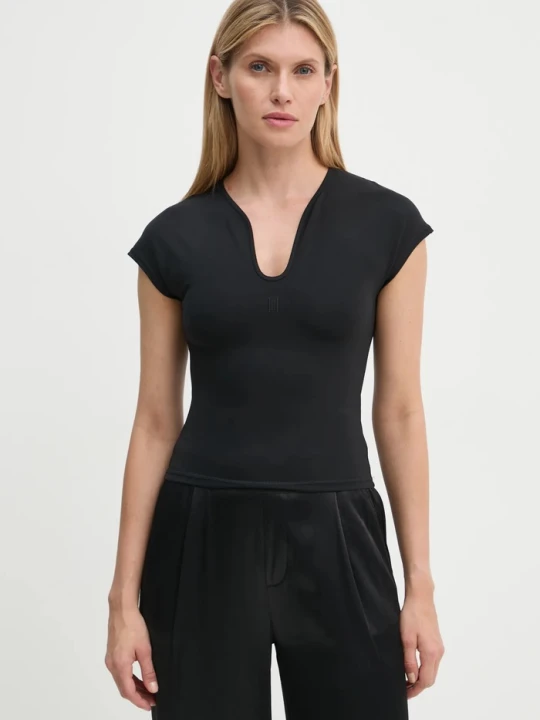 Zdjęcie produktu By Malene Birger t-shirt VENAZIA czarny