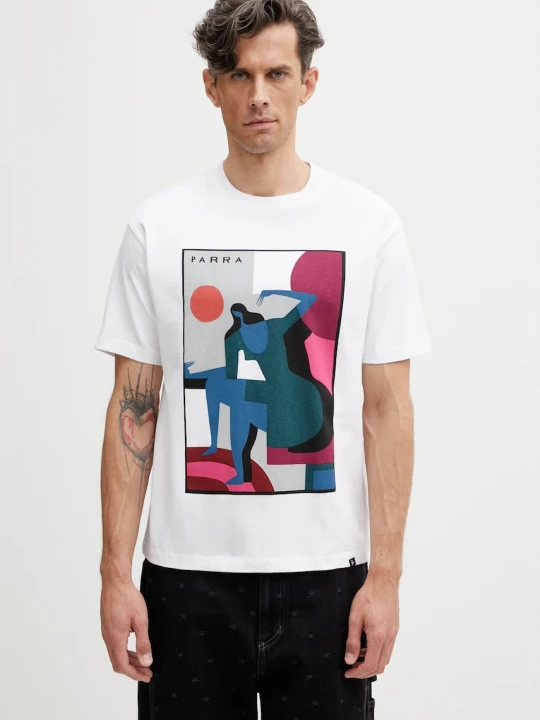 Zdjęcie produktu by Parra Ball to the face T-shirt męski bawełniany